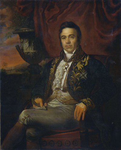 Porträt von Jean Chrétien Baud (1789-1859) von Raden Saleh